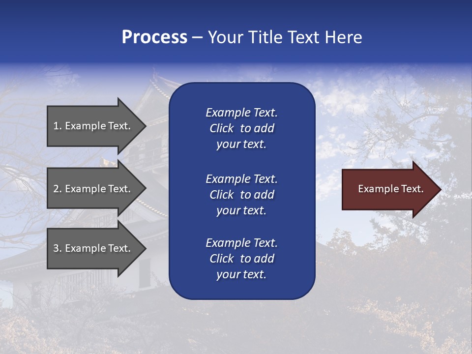 Japanese Trees Architecture PowerPoint Template