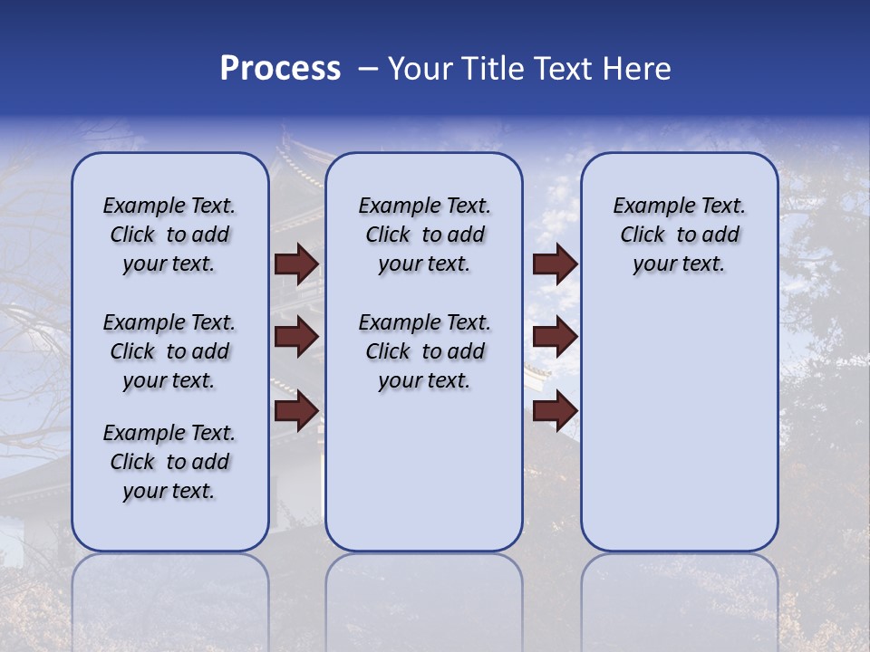 Japanese Trees Architecture PowerPoint Template