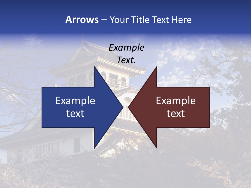 Japanese Trees Architecture PowerPoint Template