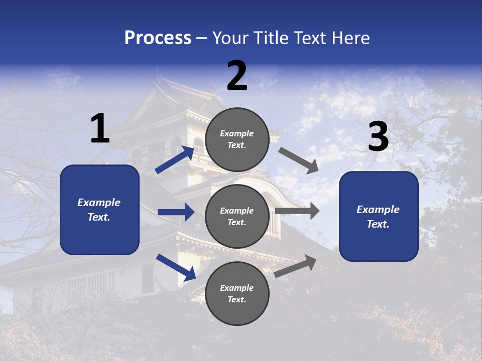 Japanese Trees Architecture PowerPoint Template