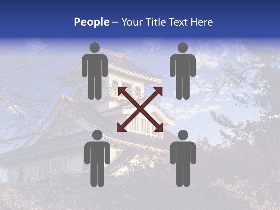 Japanese Trees Architecture PowerPoint Template