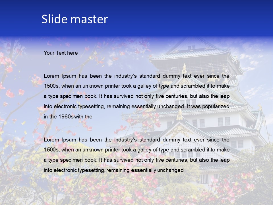 Building Military Medieval PowerPoint Template