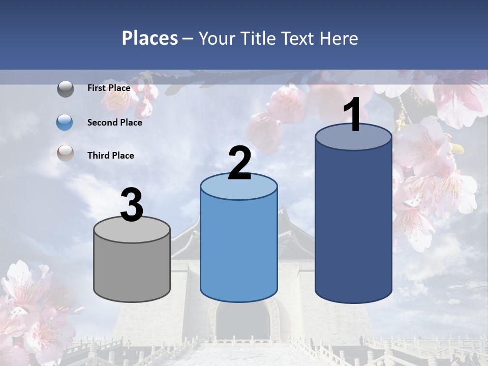 Calligraphy Chinese Blossom PowerPoint Template