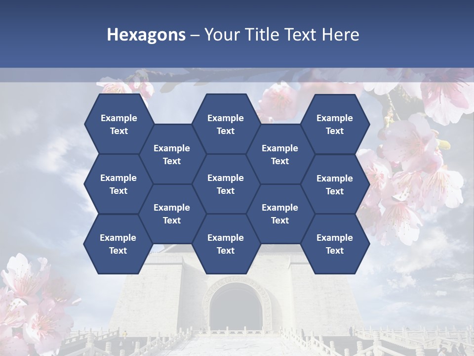 Calligraphy Chinese Blossom PowerPoint Template