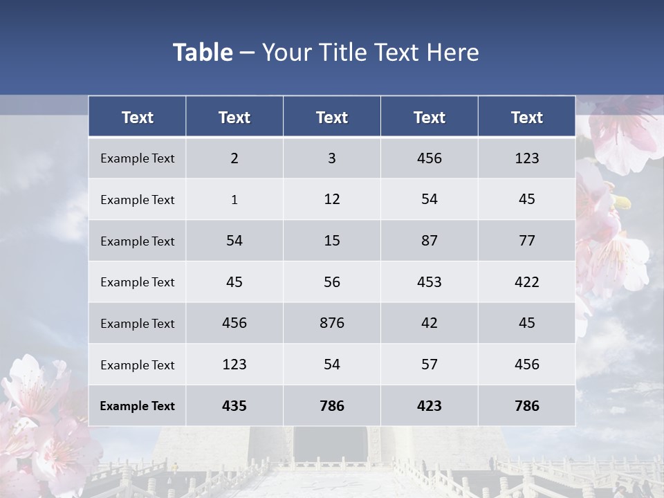 Calligraphy Chinese Blossom PowerPoint Template