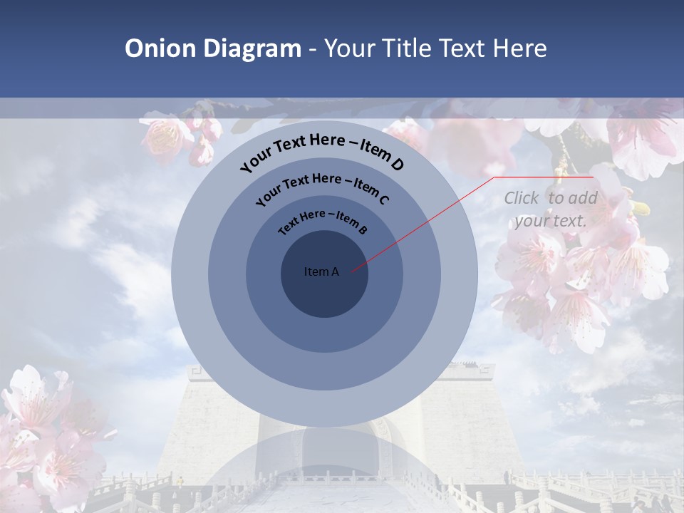 Calligraphy Chinese Blossom PowerPoint Template