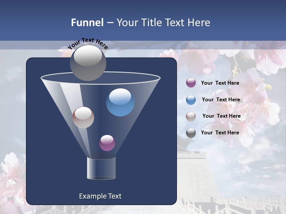 Calligraphy Chinese Blossom PowerPoint Template