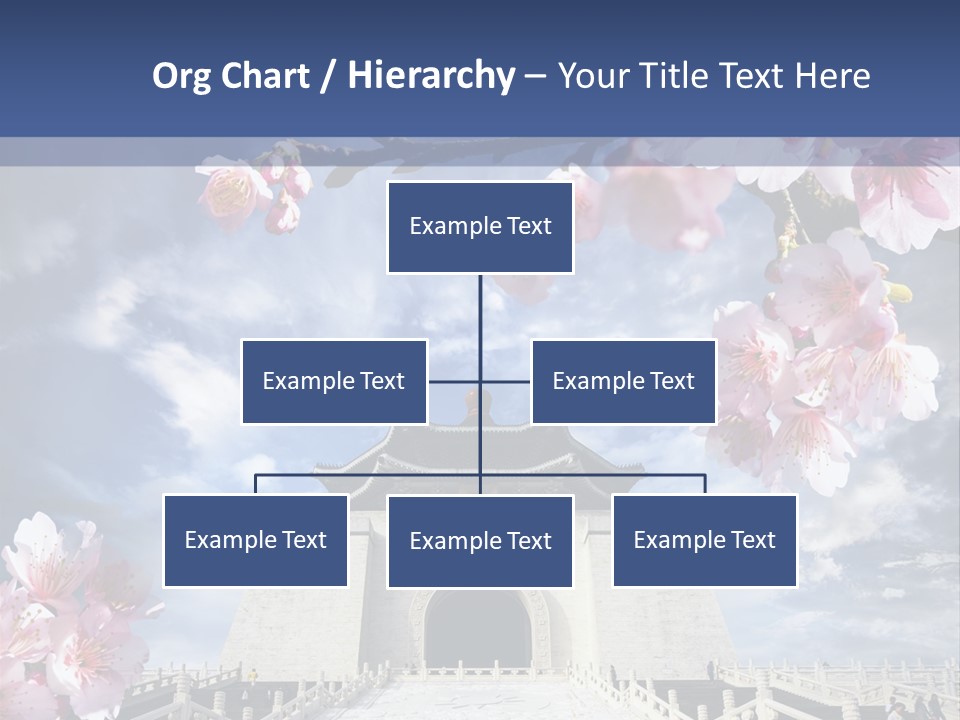 Calligraphy Chinese Blossom PowerPoint Template