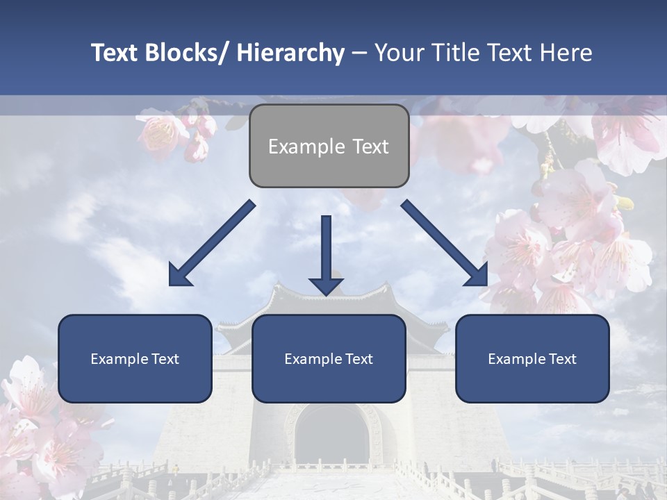 Calligraphy Chinese Blossom PowerPoint Template