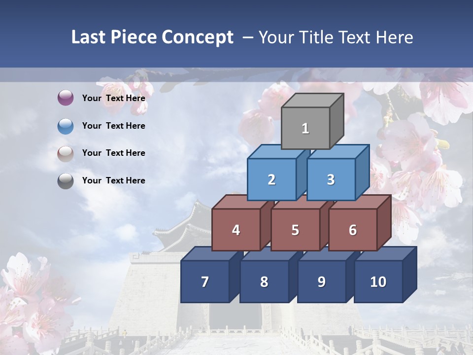 Calligraphy Chinese Blossom PowerPoint Template