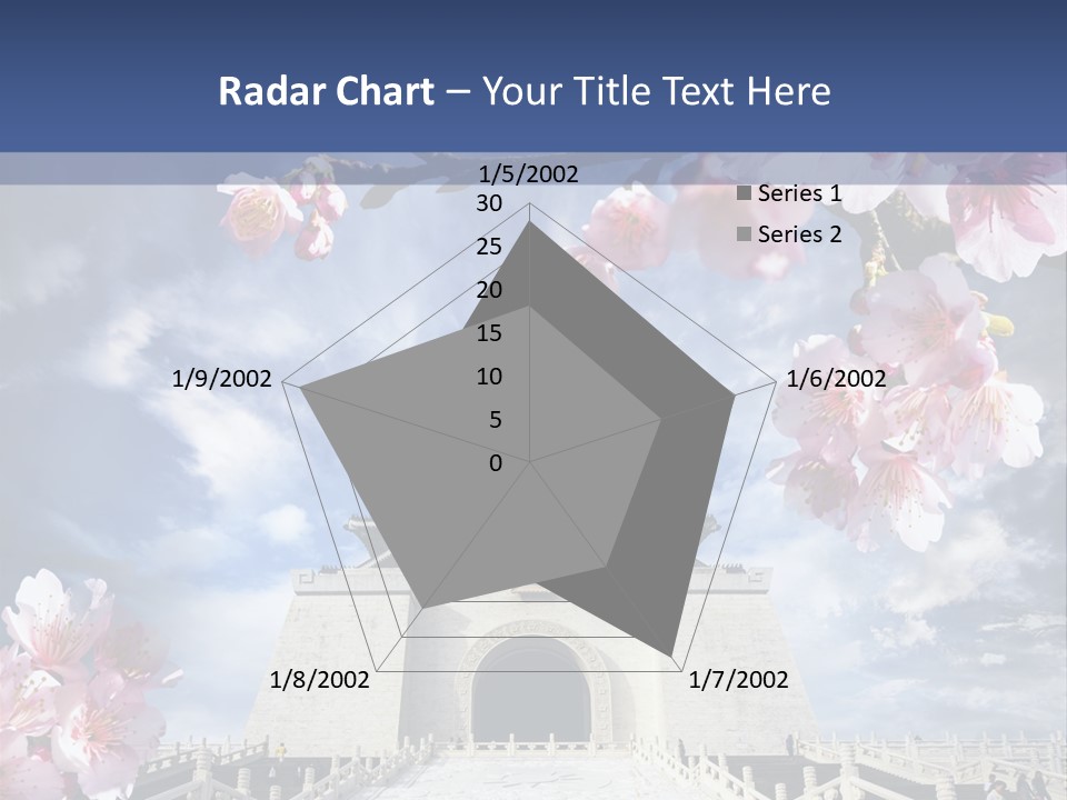 Calligraphy Chinese Blossom PowerPoint Template