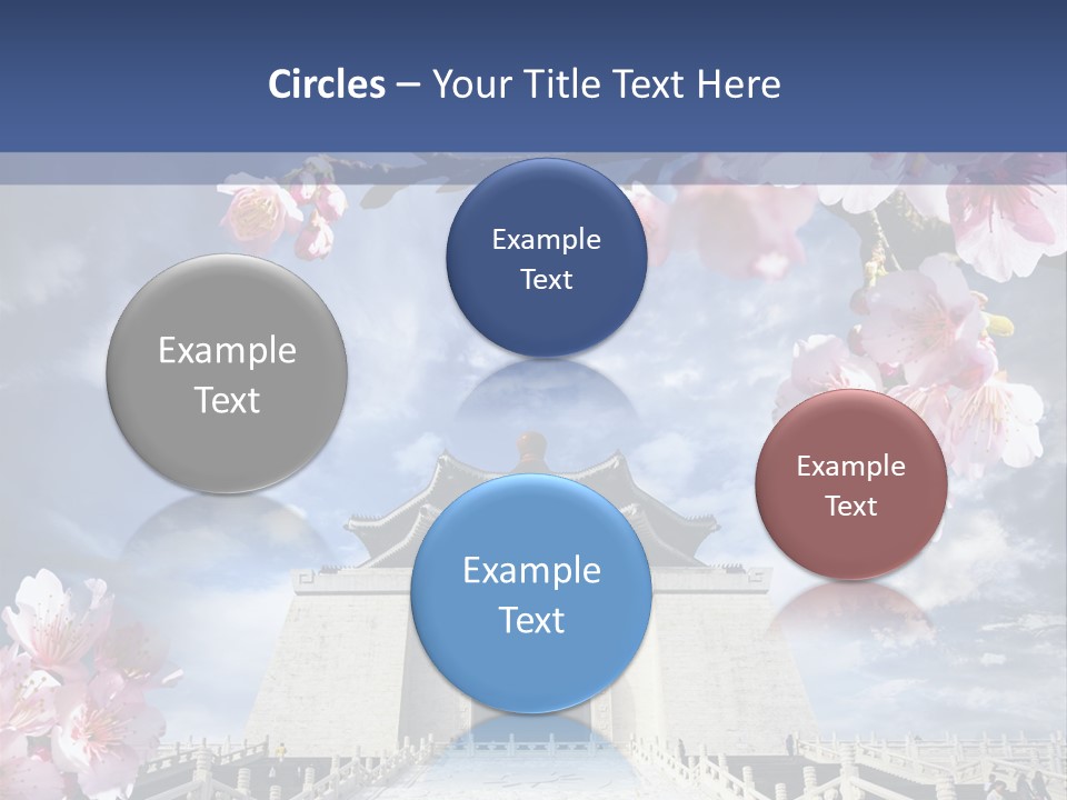 Calligraphy Chinese Blossom PowerPoint Template