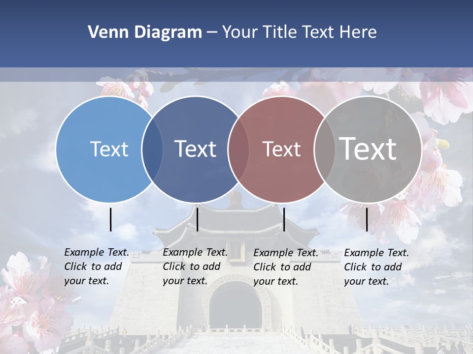 Calligraphy Chinese Blossom PowerPoint Template