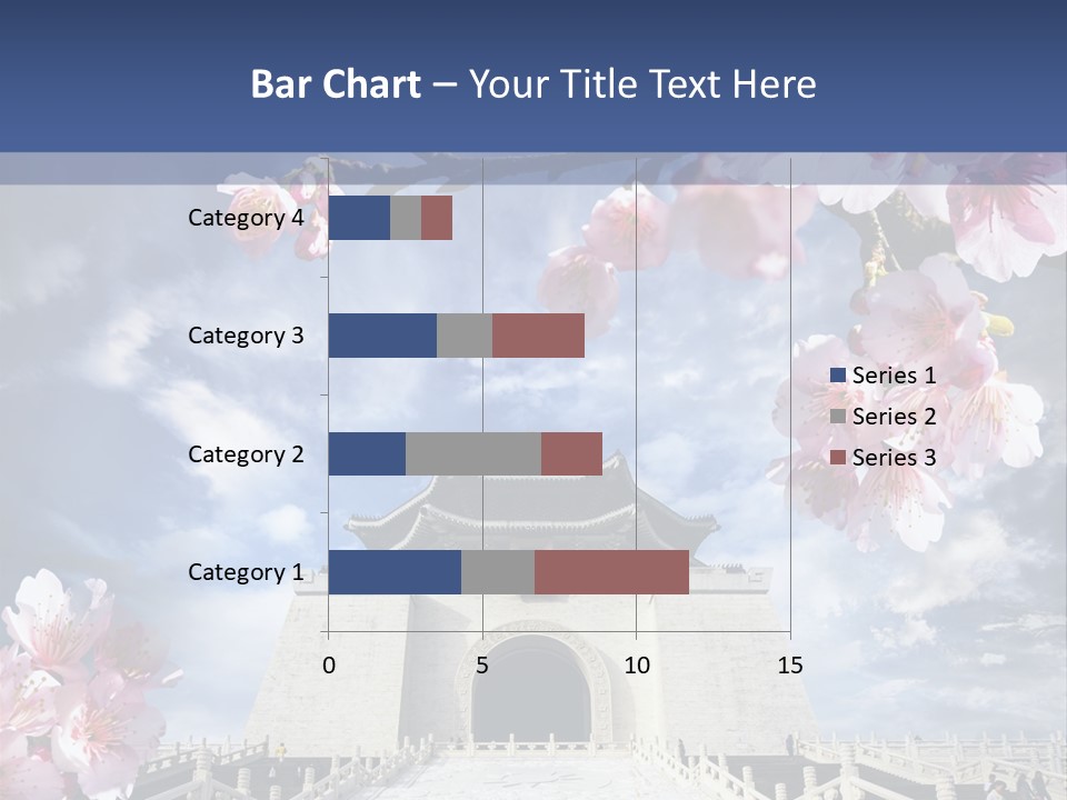 Calligraphy Chinese Blossom PowerPoint Template