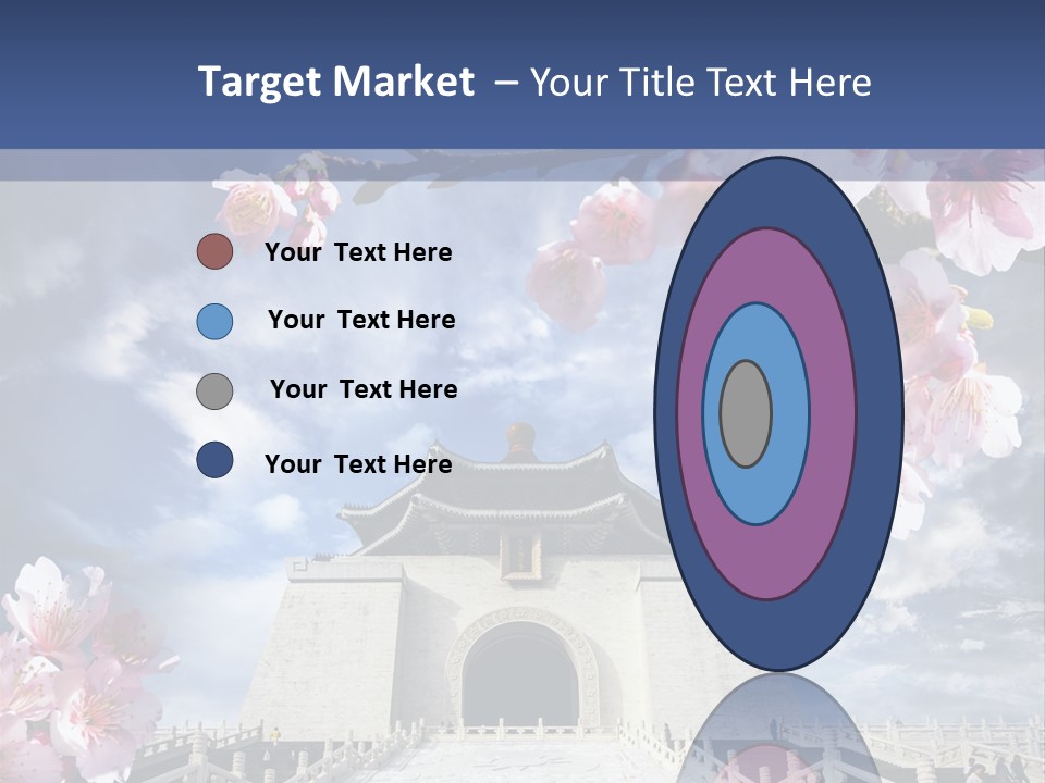 Calligraphy Chinese Blossom PowerPoint Template