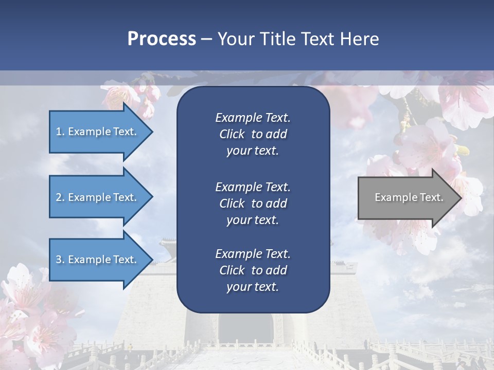 Calligraphy Chinese Blossom PowerPoint Template