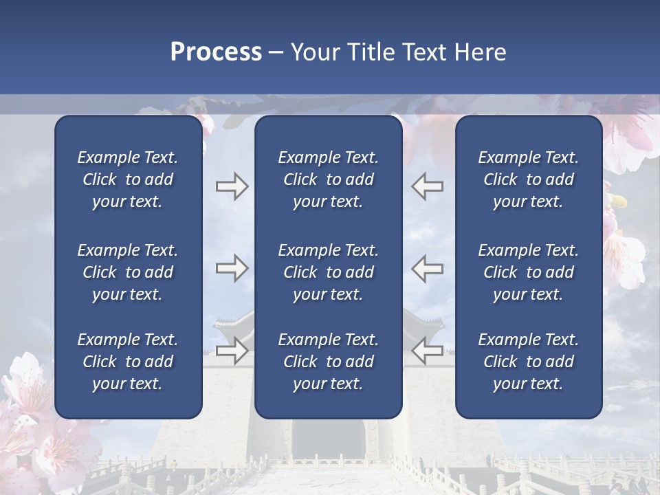 Calligraphy Chinese Blossom PowerPoint Template