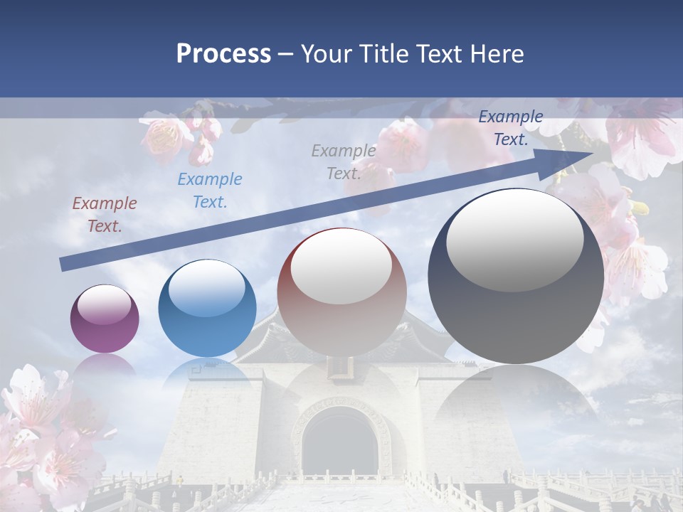 Calligraphy Chinese Blossom PowerPoint Template