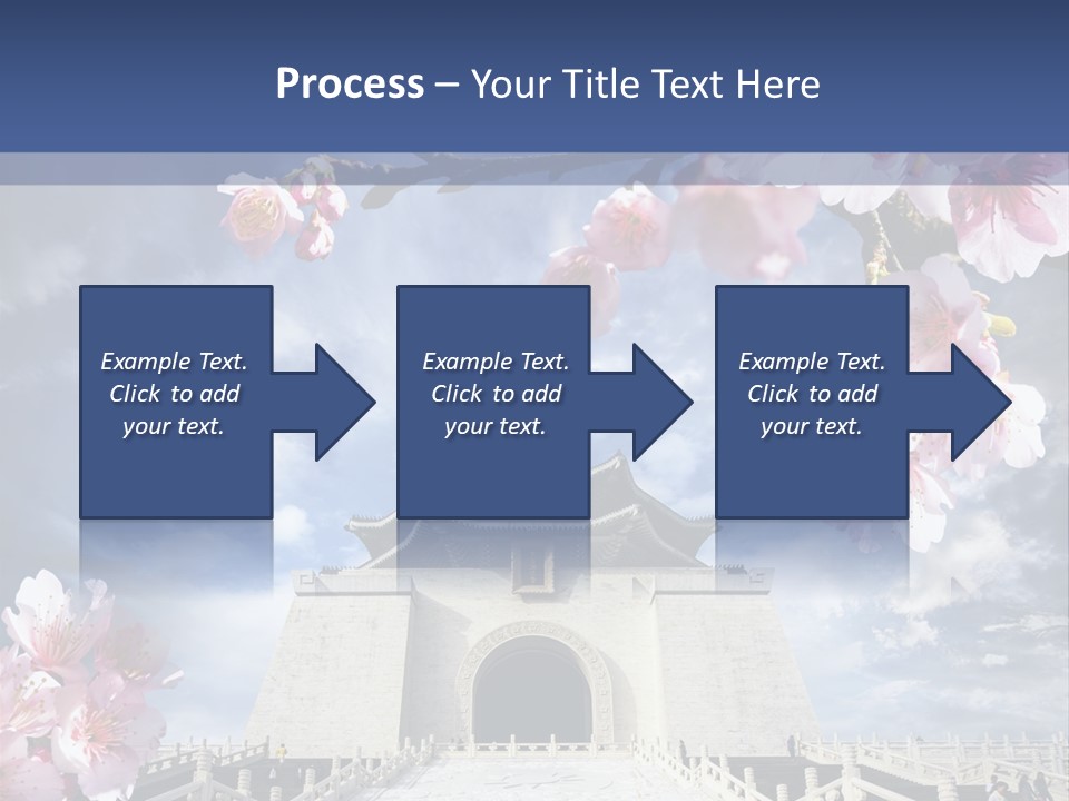 Calligraphy Chinese Blossom PowerPoint Template