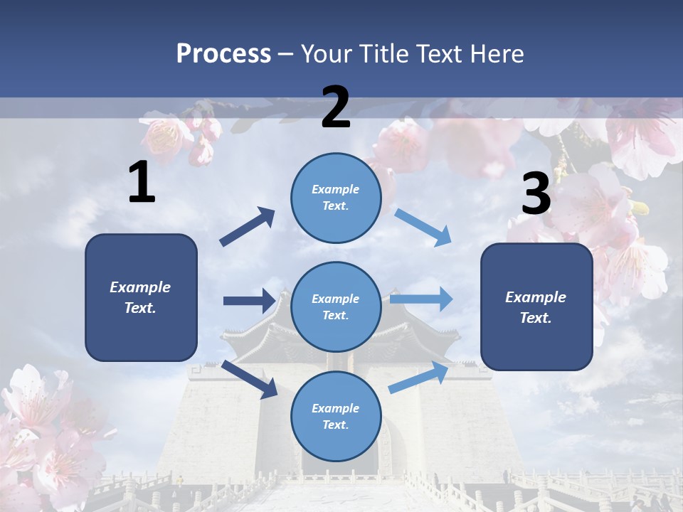 Calligraphy Chinese Blossom PowerPoint Template