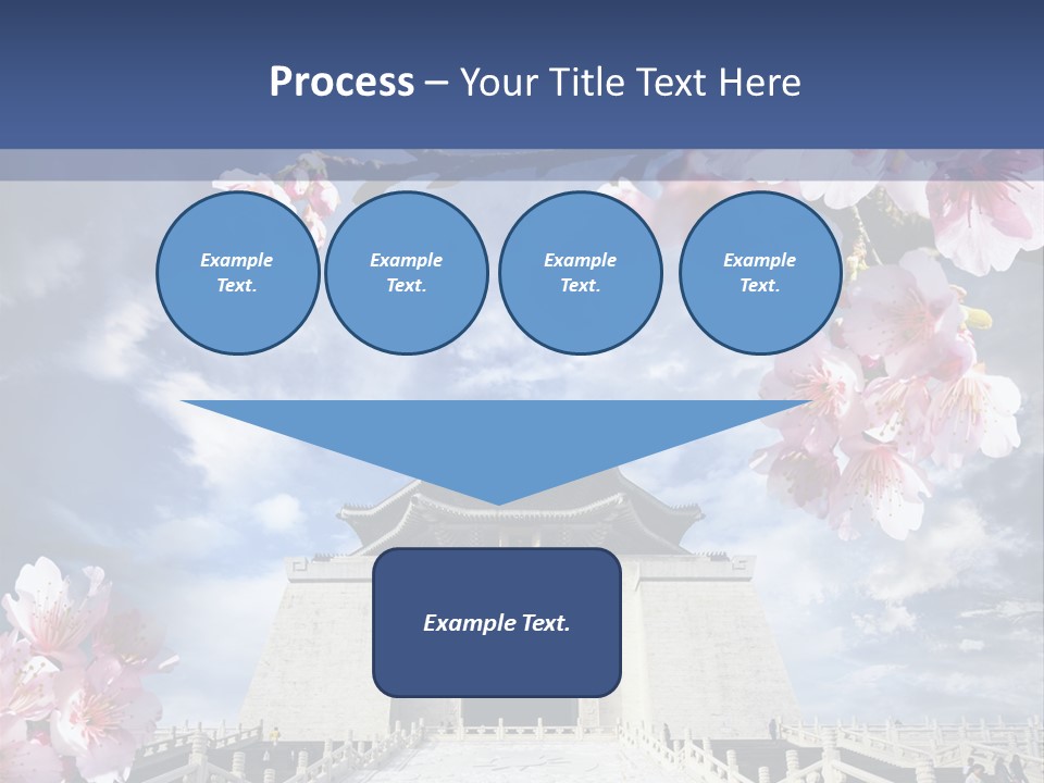 Calligraphy Chinese Blossom PowerPoint Template