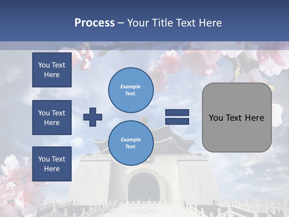 Calligraphy Chinese Blossom PowerPoint Template