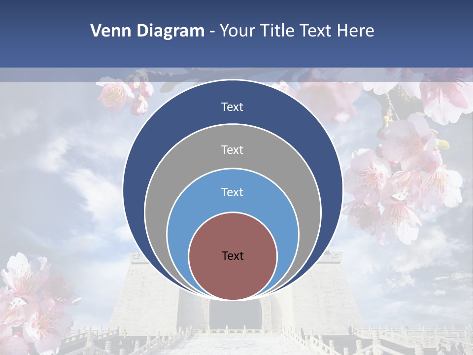 Calligraphy Chinese Blossom PowerPoint Template