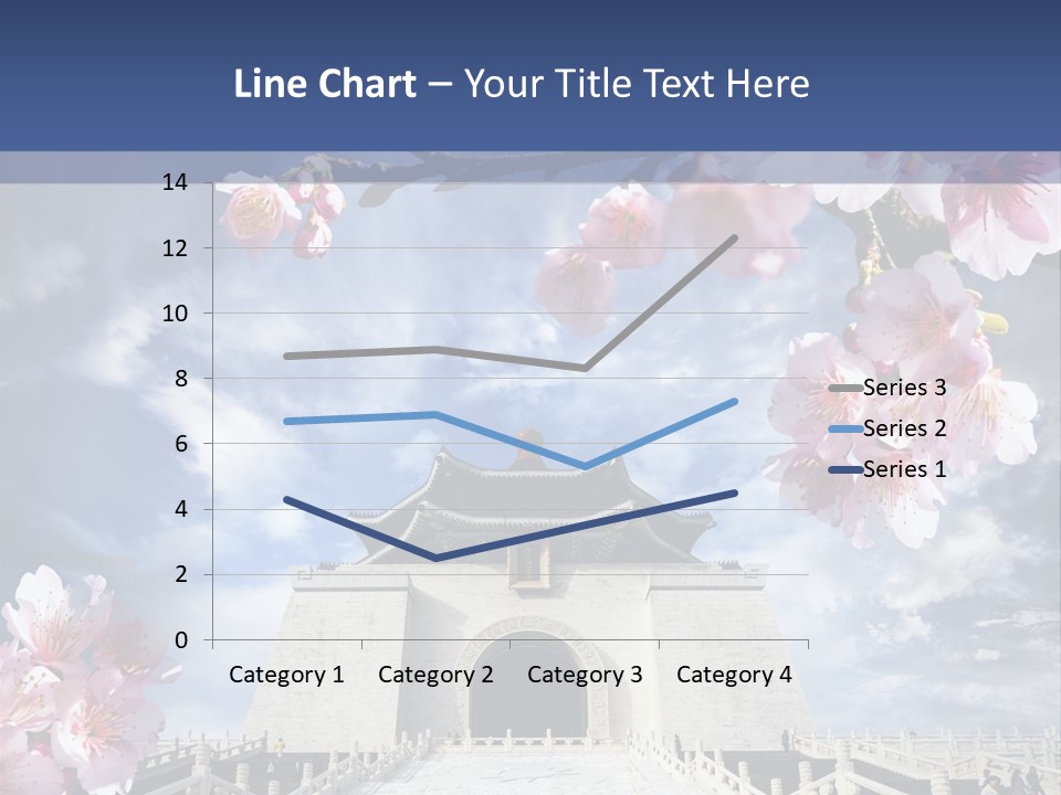 Calligraphy Chinese Blossom PowerPoint Template