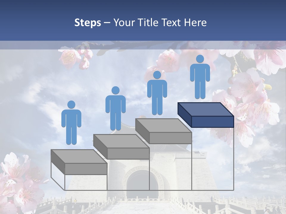 Calligraphy Chinese Blossom PowerPoint Template