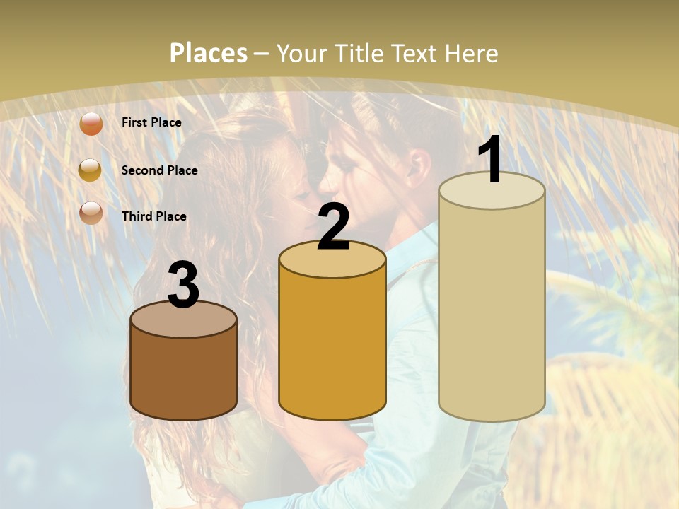 Pond Wind Bride PowerPoint Template