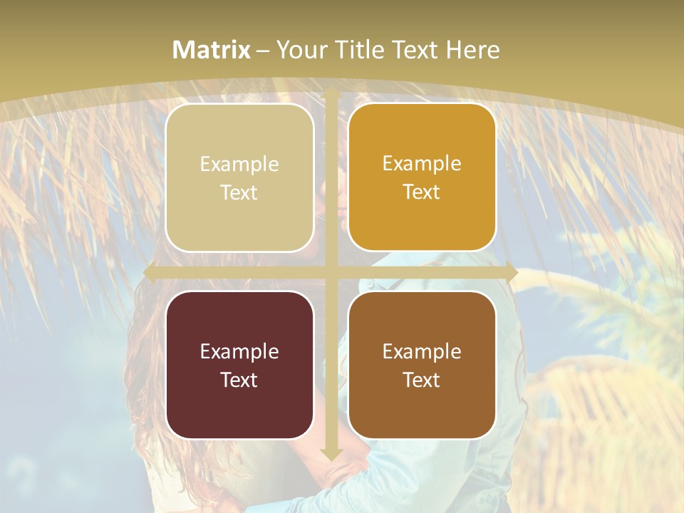 Pond Wind Bride PowerPoint Template