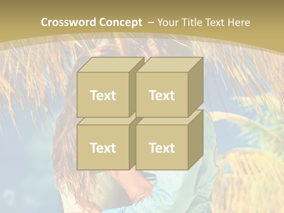 Pond Wind Bride PowerPoint Template