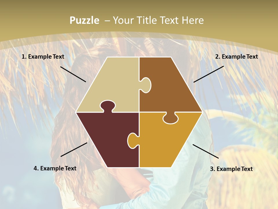 Pond Wind Bride PowerPoint Template