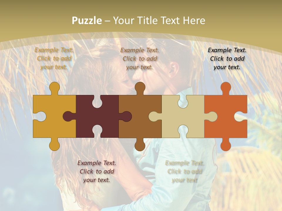 Pond Wind Bride PowerPoint Template