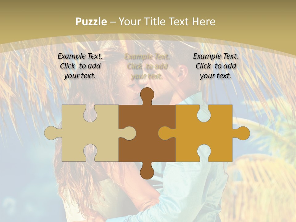 Pond Wind Bride PowerPoint Template