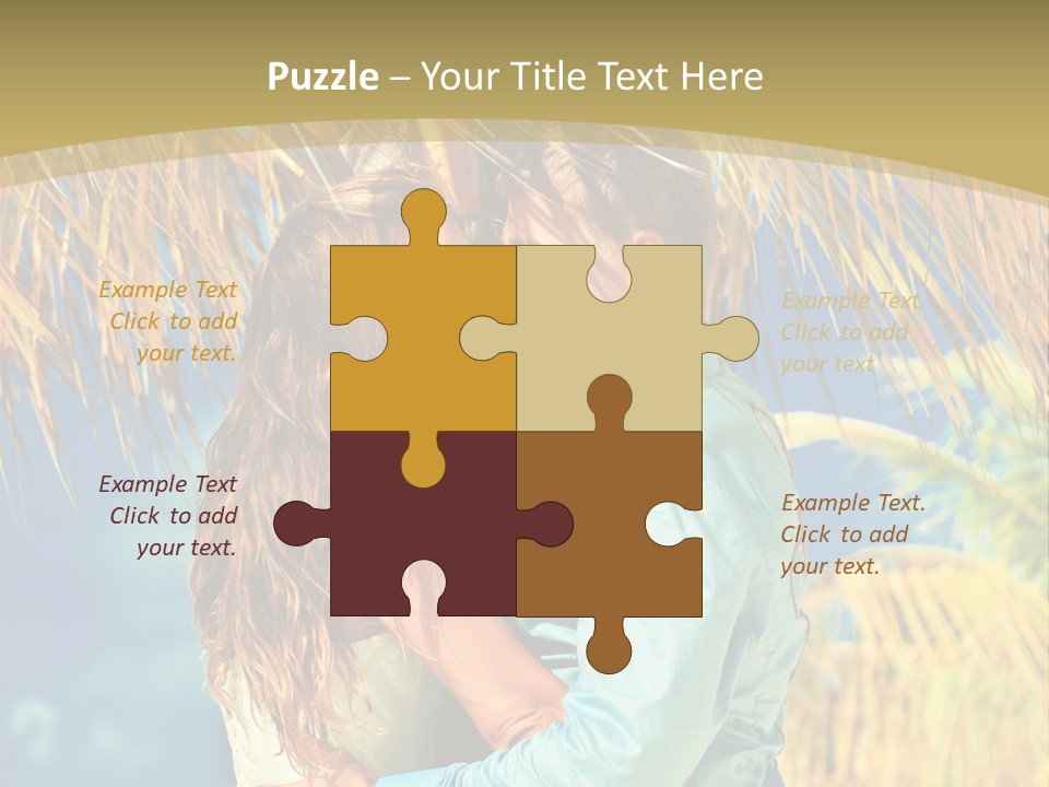 Pond Wind Bride PowerPoint Template