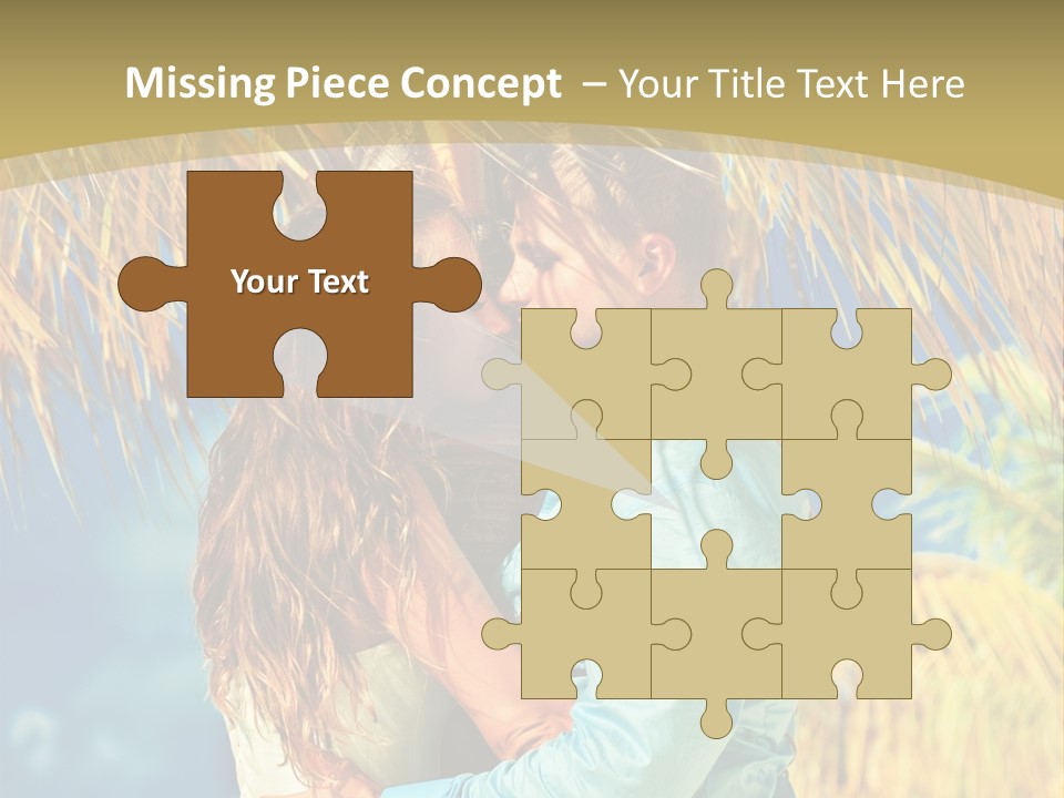 Pond Wind Bride PowerPoint Template