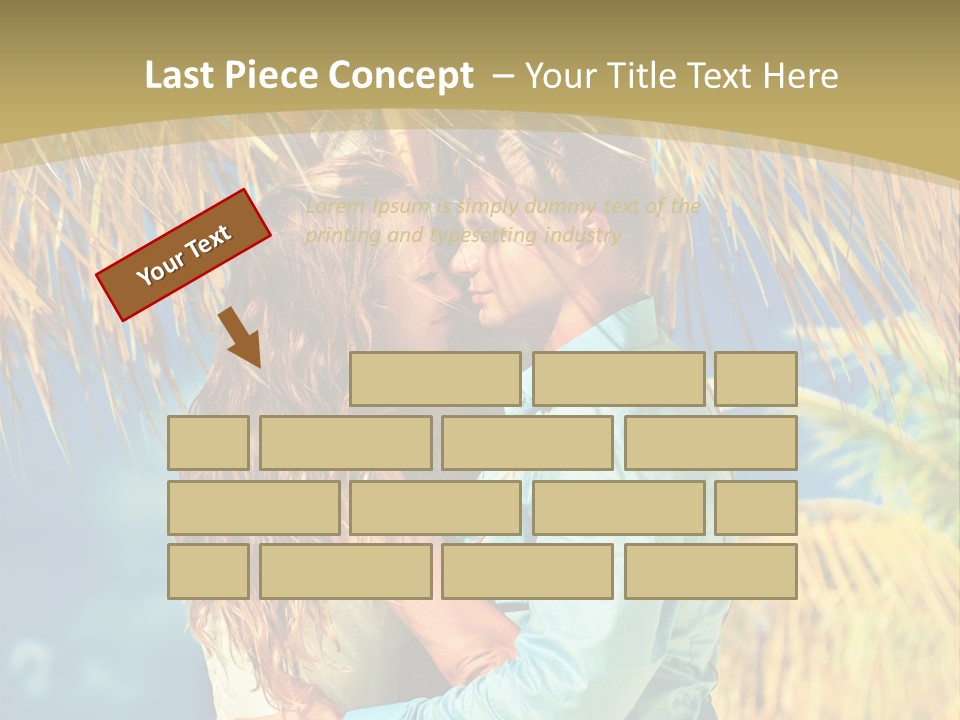 Pond Wind Bride PowerPoint Template