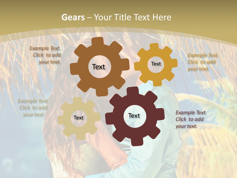 Pond Wind Bride PowerPoint Template