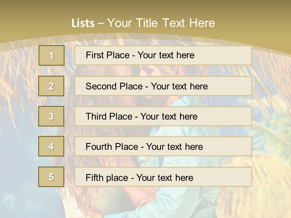 Pond Wind Bride PowerPoint Template