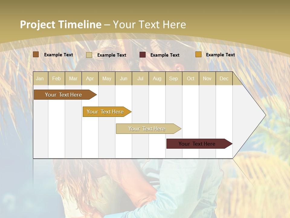 Pond Wind Bride PowerPoint Template