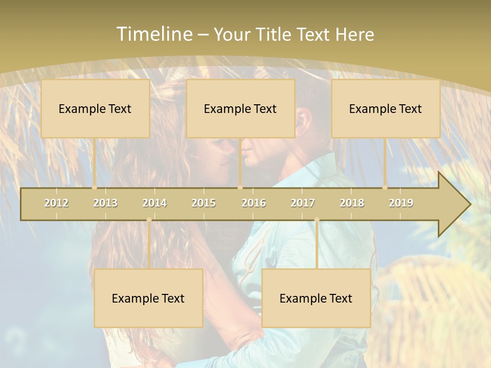 Pond Wind Bride PowerPoint Template