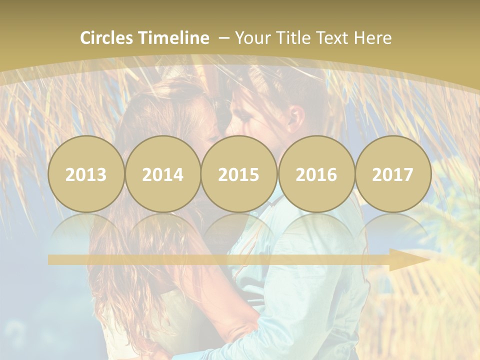 Pond Wind Bride PowerPoint Template