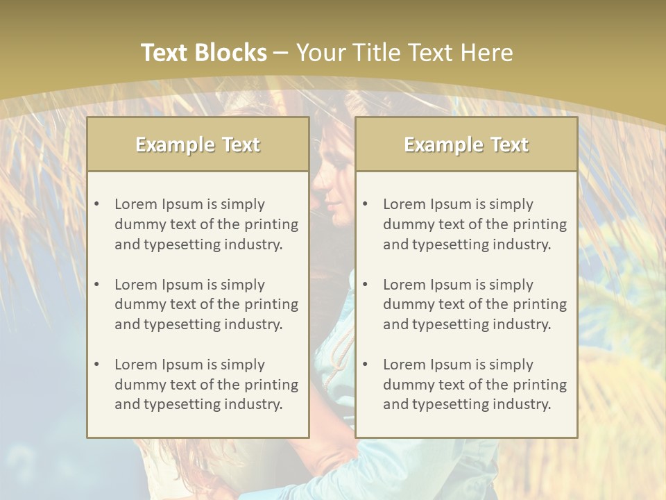 Pond Wind Bride PowerPoint Template