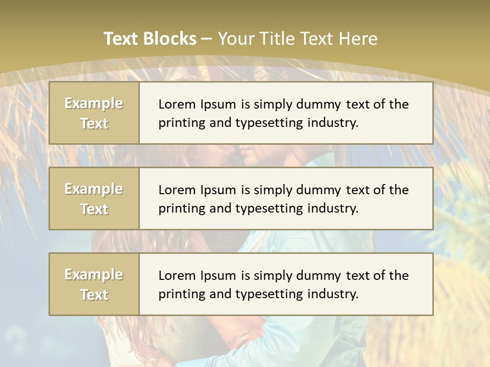 Pond Wind Bride PowerPoint Template