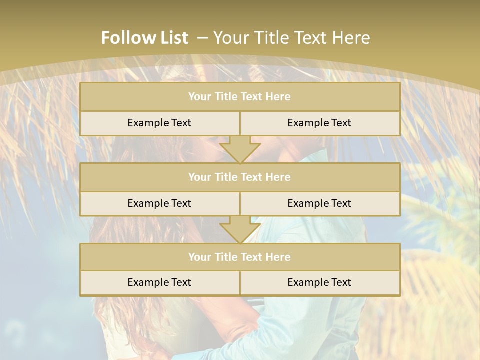 Pond Wind Bride PowerPoint Template