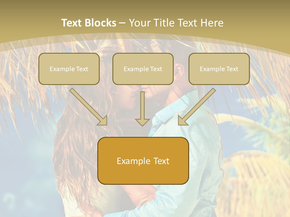 Pond Wind Bride PowerPoint Template