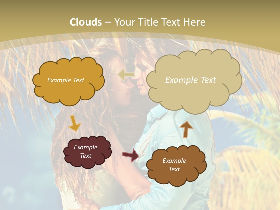 Pond Wind Bride PowerPoint Template