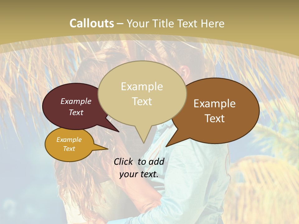 Pond Wind Bride PowerPoint Template