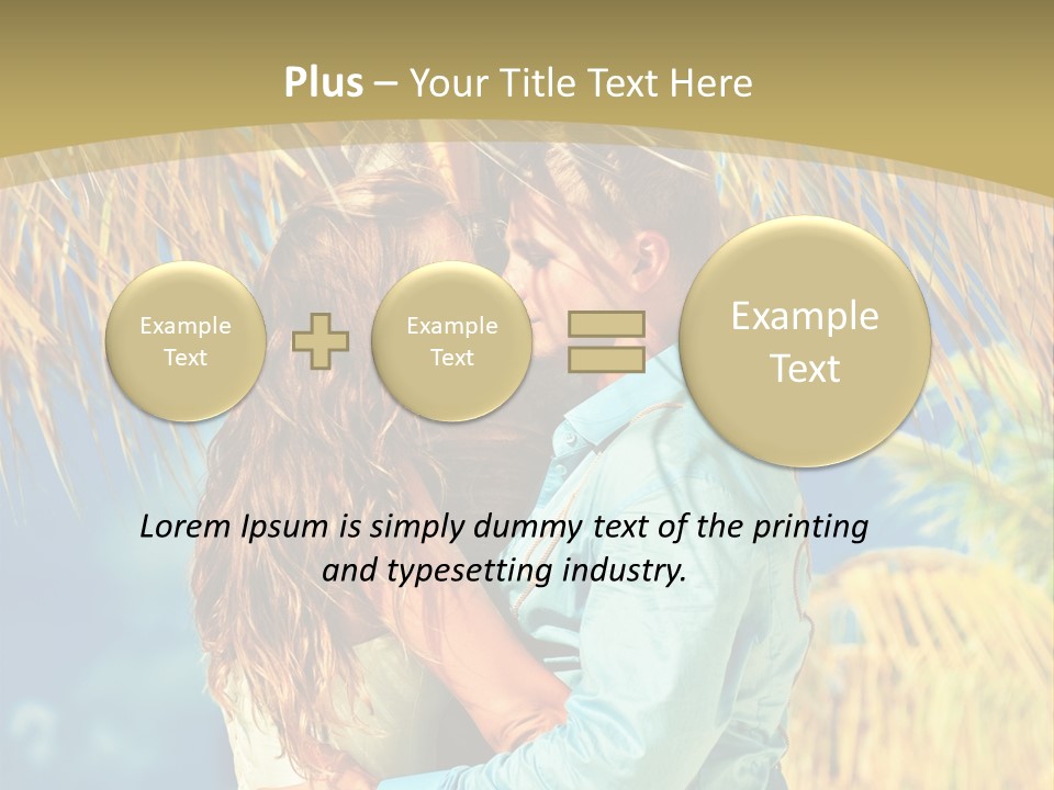 Pond Wind Bride PowerPoint Template